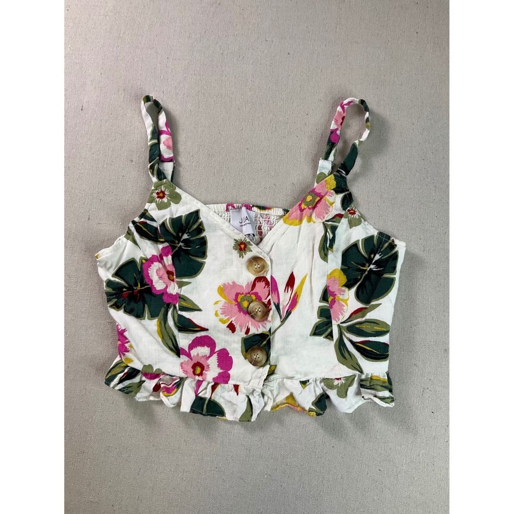 JOA Floral Cropped Top Size Medium